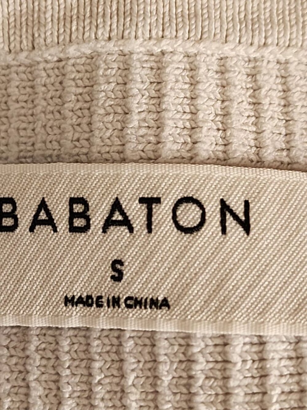 Babaton Off White Sculpt Knit Square Neck Cropped Tank - Picture 4 of 5